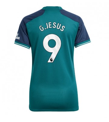 Lacne Ženy Futbalové dres Arsenal Gabriel Jesus #9 2023-24 Krátky Rukáv - Tretina